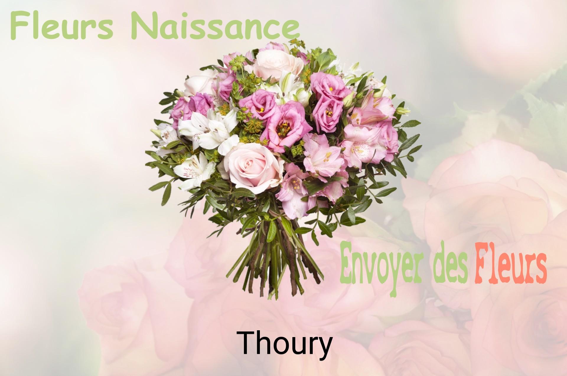 Bouquet de fleurs de naissance livré à Thoury
